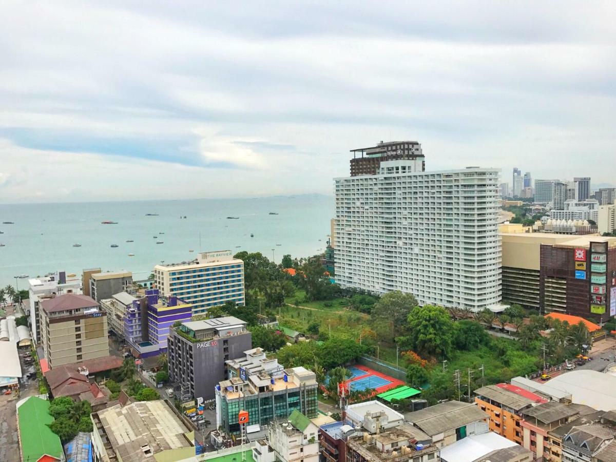 Апартаменты The Base Highfl Seaview Паттайя Экстерьер фото